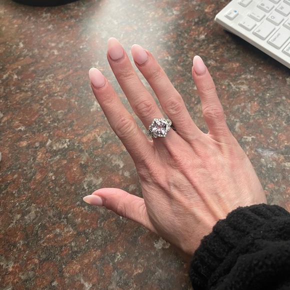 Rose De France Amethyst ring sz 7 new - Picture 7 of 8